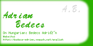 adrian bedecs business card